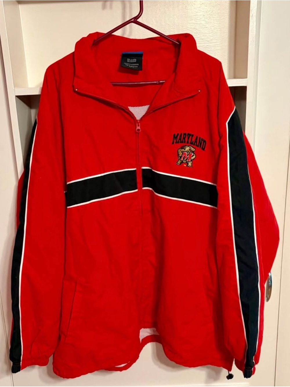 NCAA Maryland Terrapins Zip-Up Jacket Size XL
